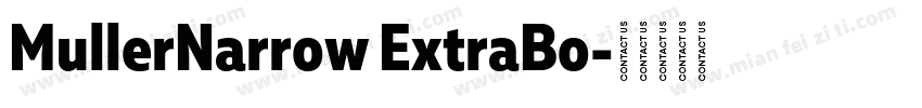 MullerNarrow ExtraBo字体转换